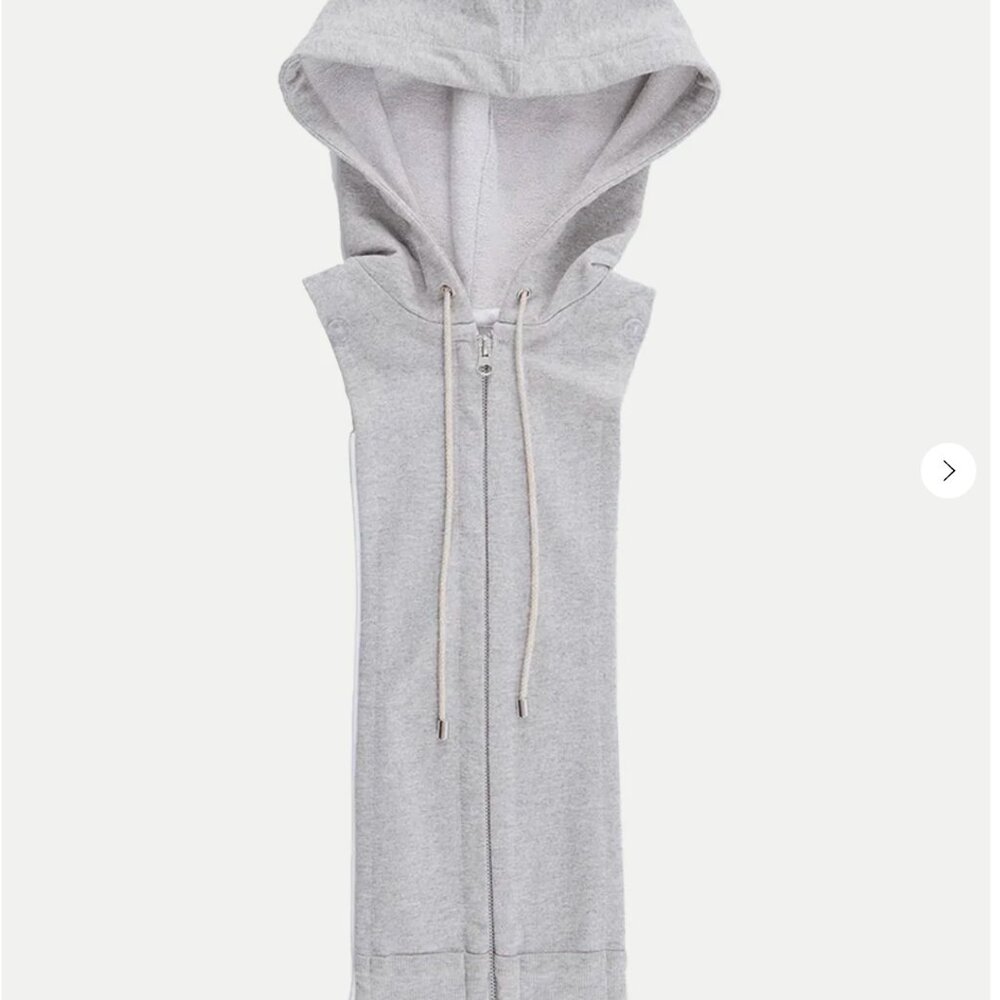 Veronica Beard Hoodie Dickey Heather Grey Drawstring Dickey-OS